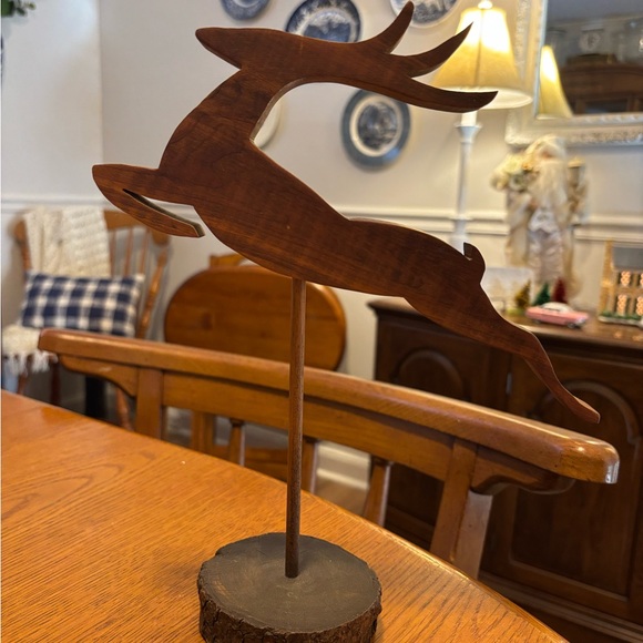 Wooden Deer Silhouette Decor - Picture 1 of 2